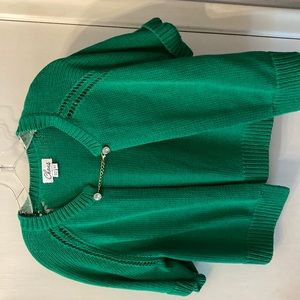 Vintage cotton sweater in green